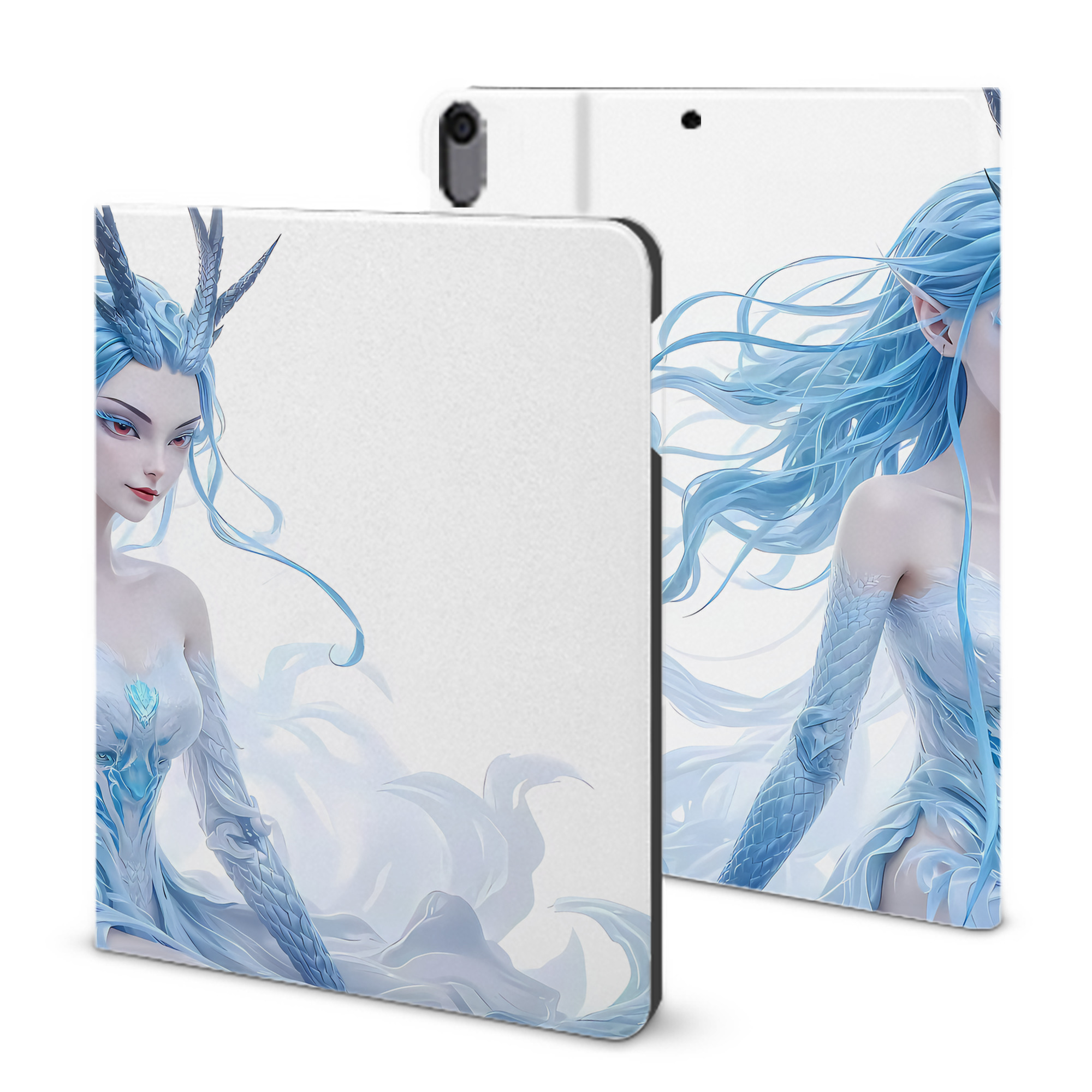 （画像用） Ne Zha 2 ナタ 魔童の大暴れ IPad ケース ブック型 PUレザー TPU 耐衝撃 軽量 薄型 ペン収納なし 全面保護 IPad 各モデル対応